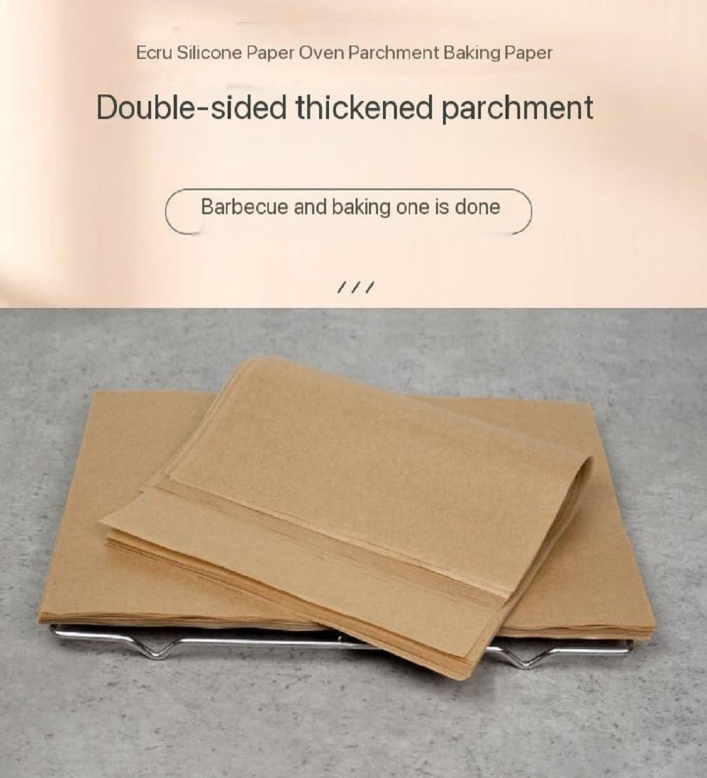 Precut Parchment Paper - Non-Stick Baking Sheets for Air Frying & Grilling | 200 Pcs, 12 x 16 Inch