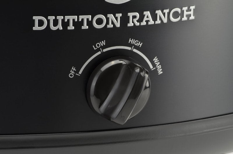 Yellowstone 7-Quart Slow Cooker by Select Brands - Food Warmer with Manual Heat Control & Removable Stoneware - Slow Cooker for Rice, Dips, Parties & More