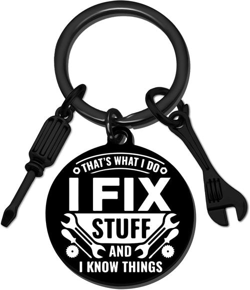 Cool Mechanic Gifts - Unique Keychain for Maintenance Men | Perfect for Handyman, Carpenter & Machinist