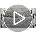 6-Piece Damask Quilted Daybed Cover Set with Scalloped Edges, Blush