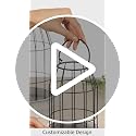 Rustic Farmhouse Lantern Set of 2 - Decorative Candle Holders