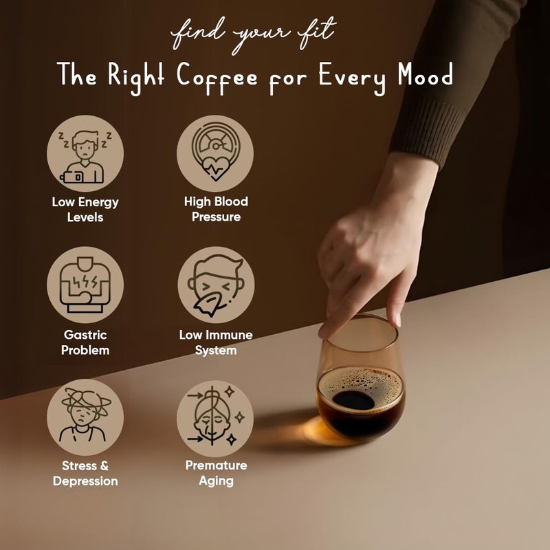 Nugano Black Coffee with 100% Certified Ganoderma Lucidium Extract Bold and Flavorful Gourmet Instant coffee 30 Servings (1, 1 Box)