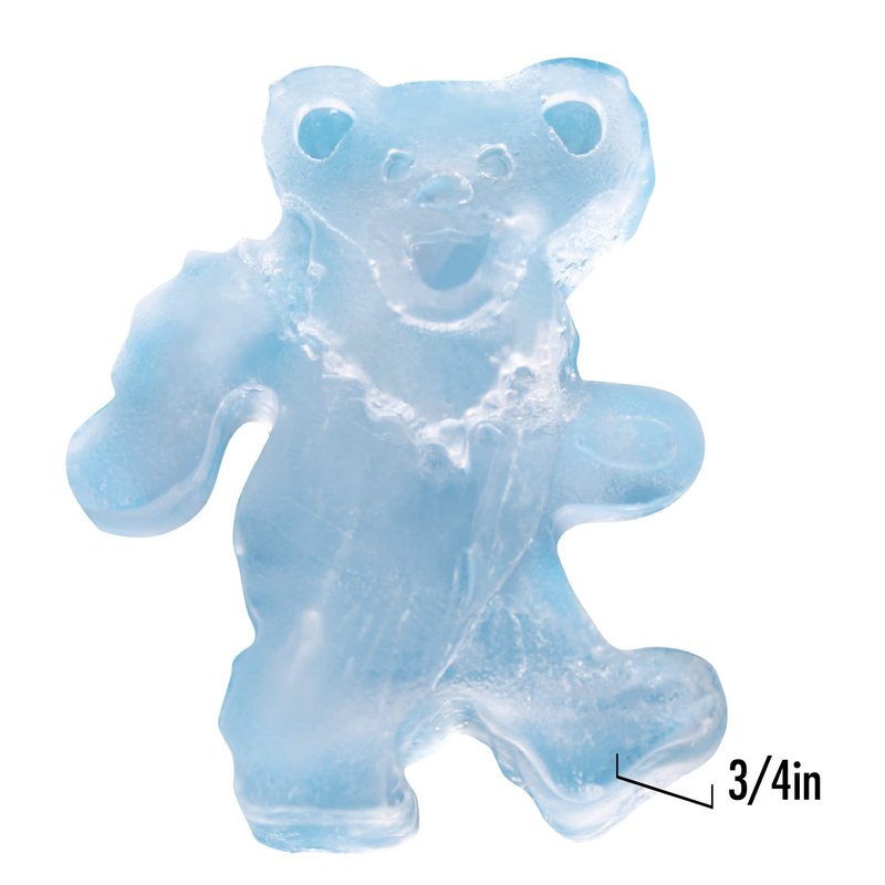 ICUP Grateful Dead Ice Cube Mold Tray | Freezer Bar Items Shapes & Trays | Rock Specialty Molds | Officially Licensed Blue 8.5 x 4.5 x .9