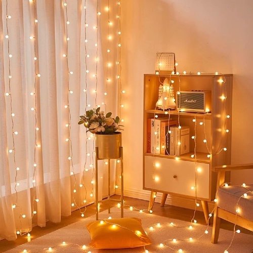 Globe USB String Lights - 20ft 40 LED Warm White Fairy Lights for Party & Home Decor