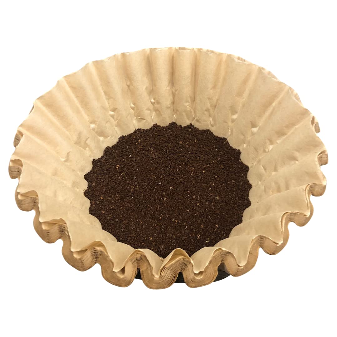 Extra Large Coffee Filters 12, 13, 14, 15, 16 Cup Basket for Commercial, Domestic Coffee Maker Extra High Extra Wide, Anti ground, Flattened Diameter 9.75" (200)