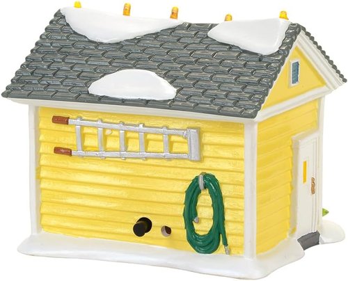 Department 56 | Snow Village National Lampoon Christmas Vacation Griswold Holiday Garage - Lit Building, 4.06 Inch, Multicolor
