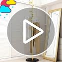 Freestanding Gold Coat Rack with Marble Base & 7 Hooks - 67 Inch