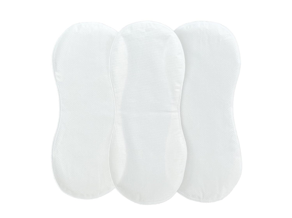 Skiennix Changing Pad Liner - Super Soft & Waterproof for Peanut Shaped Pads | 3 Pack
