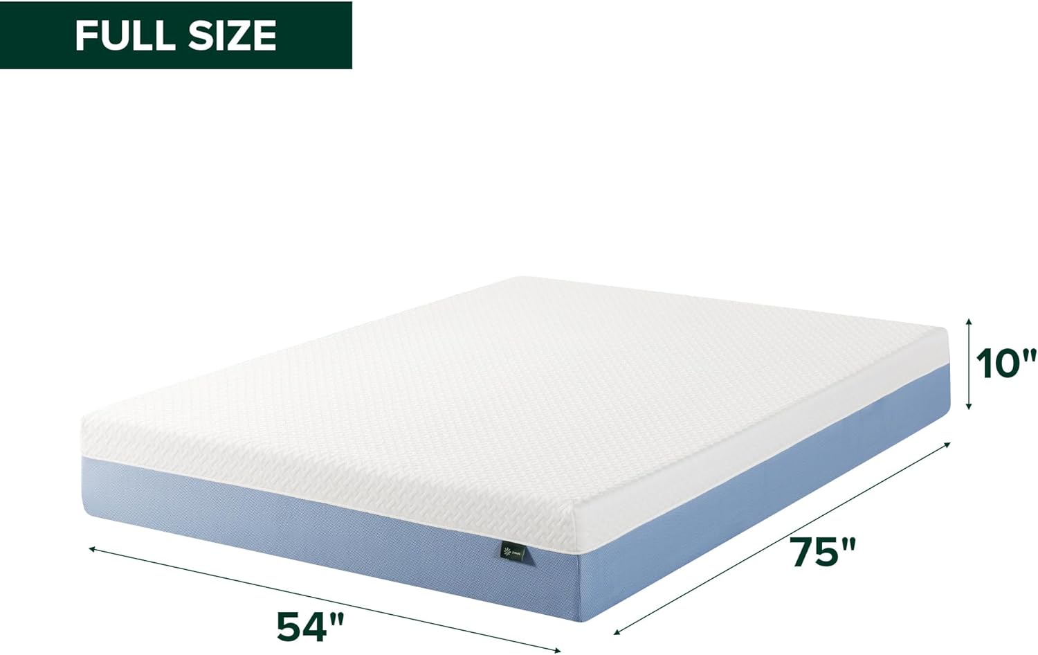 Zinus 10 Inch Full Memory Foam Mattress - Cooling Comfort, Fiberglass-Free, Medium Feel, Safe Materials