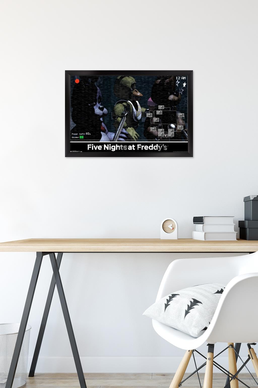 Trends International Five Nights at Freddy's - Show Stage Wall Poster, 14.725" x 22.375", Black Framed Version