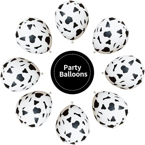Cow Print Balloons - 67pcs 12 Inch Party Balloons for Cowboy Western Baby Showers & Birthdays