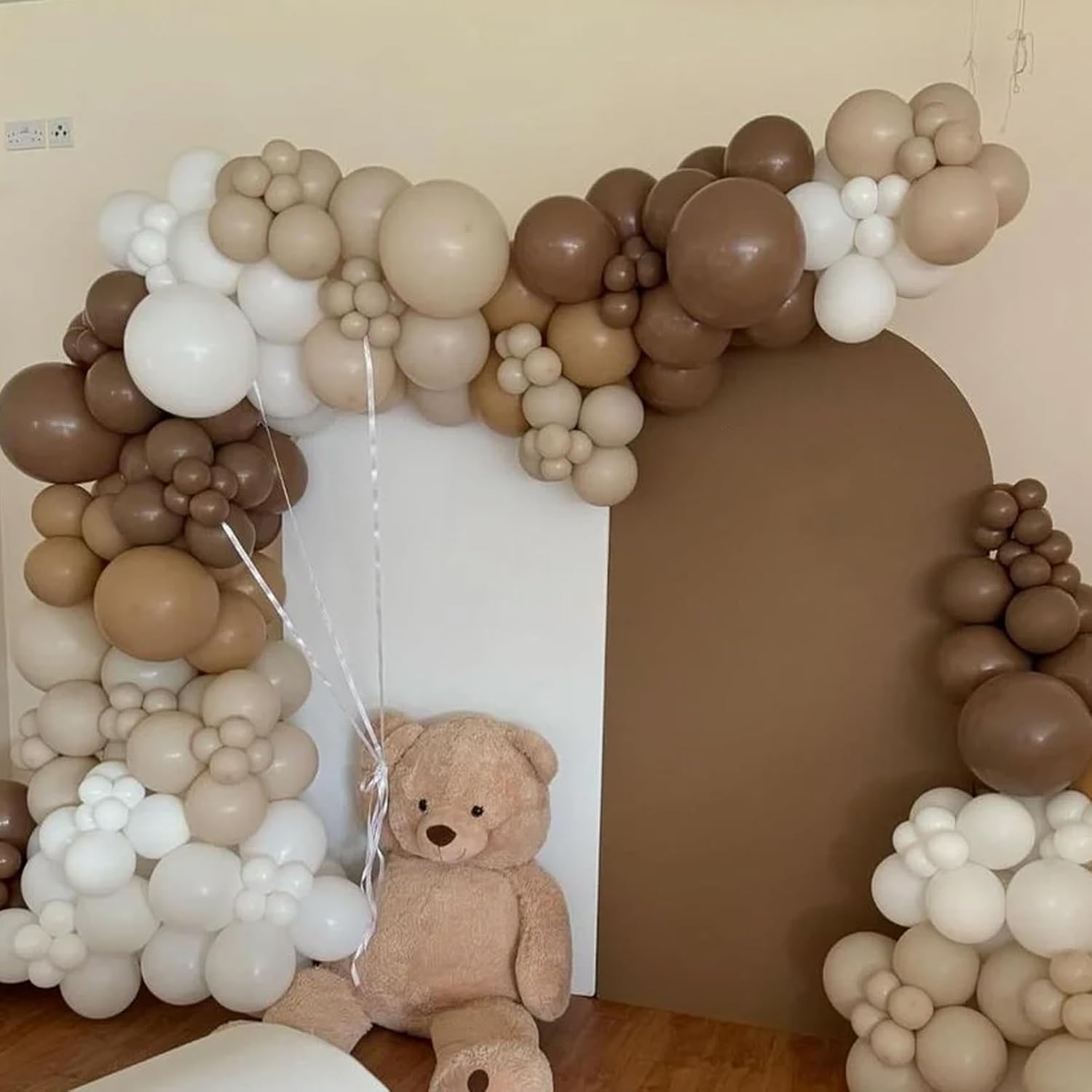 Voircoloria Brown Balloon Garland Arch Kit - 90 Pack of Various Sizes for Graduation, Weddings & Parties