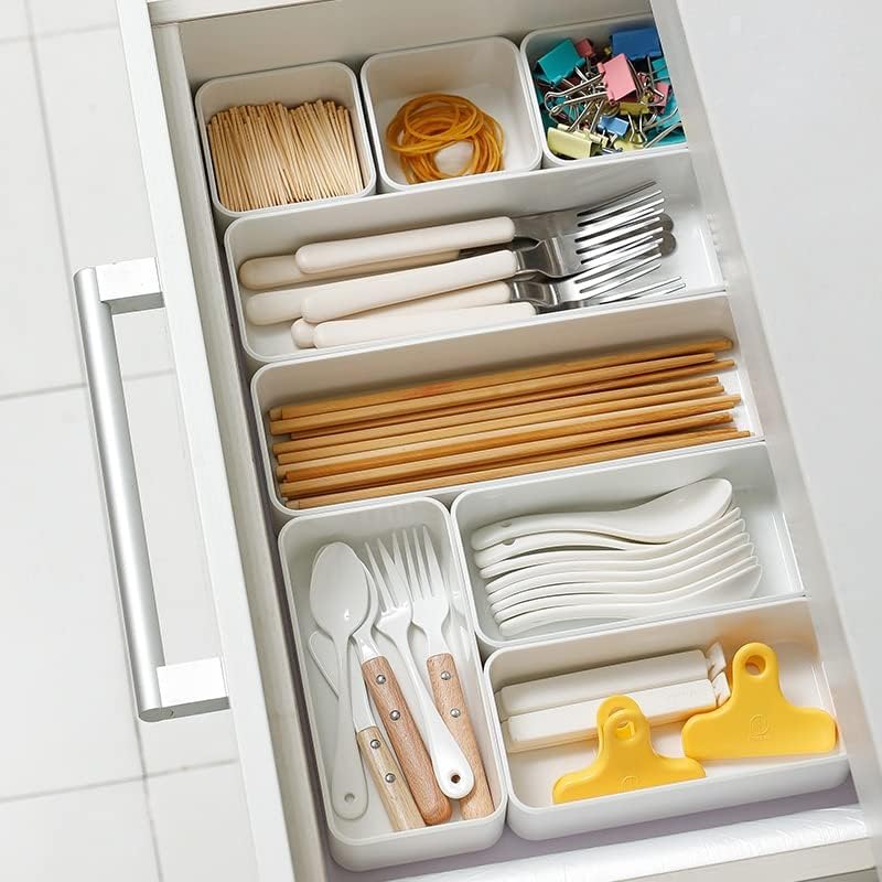 RAUVOLFIA Drawer Organizers Set - 3 Versatile Trays for Bathroom, Vanity, Makeup & Kitchen Storage