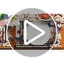 Artoid Mode Stars Stripes Patriotic 12x18 Inch Placemats Pack of 4 Beige - 4th July Memorial Day Table Mats