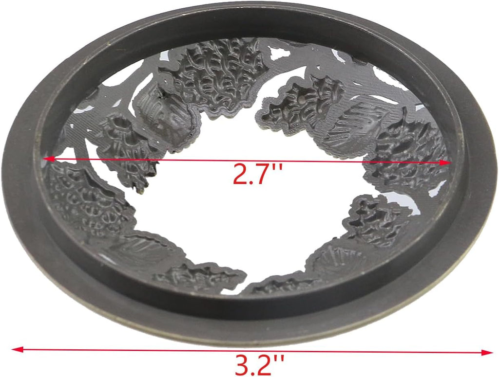 Skiennix Scented Candle Sleeves - Unique Retro Design in Bronze Pinecone | 2-Piece Set for Office & Wedding Decor