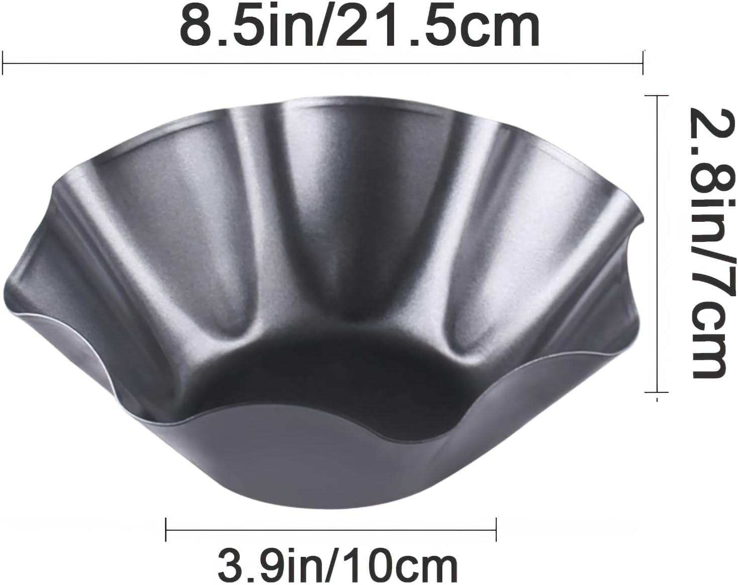 Skiennix Nonstick Taco Shell Bowl Set - 4 Pcs Carbon Steel Tortilla Maker for Baking & Frying