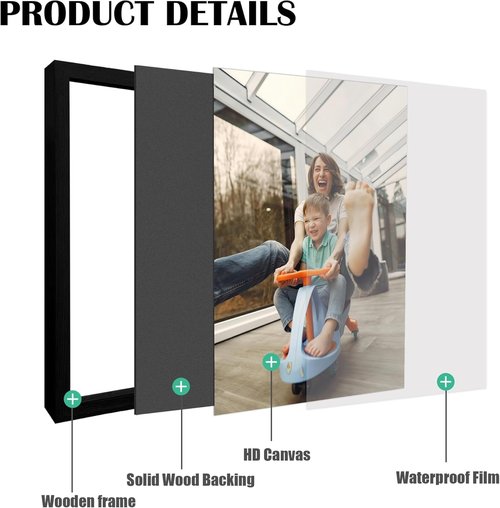 Canvas Prints - Custom Photo Wall Art by [Brand Name] | Framed 16x24 Black Wood Décor