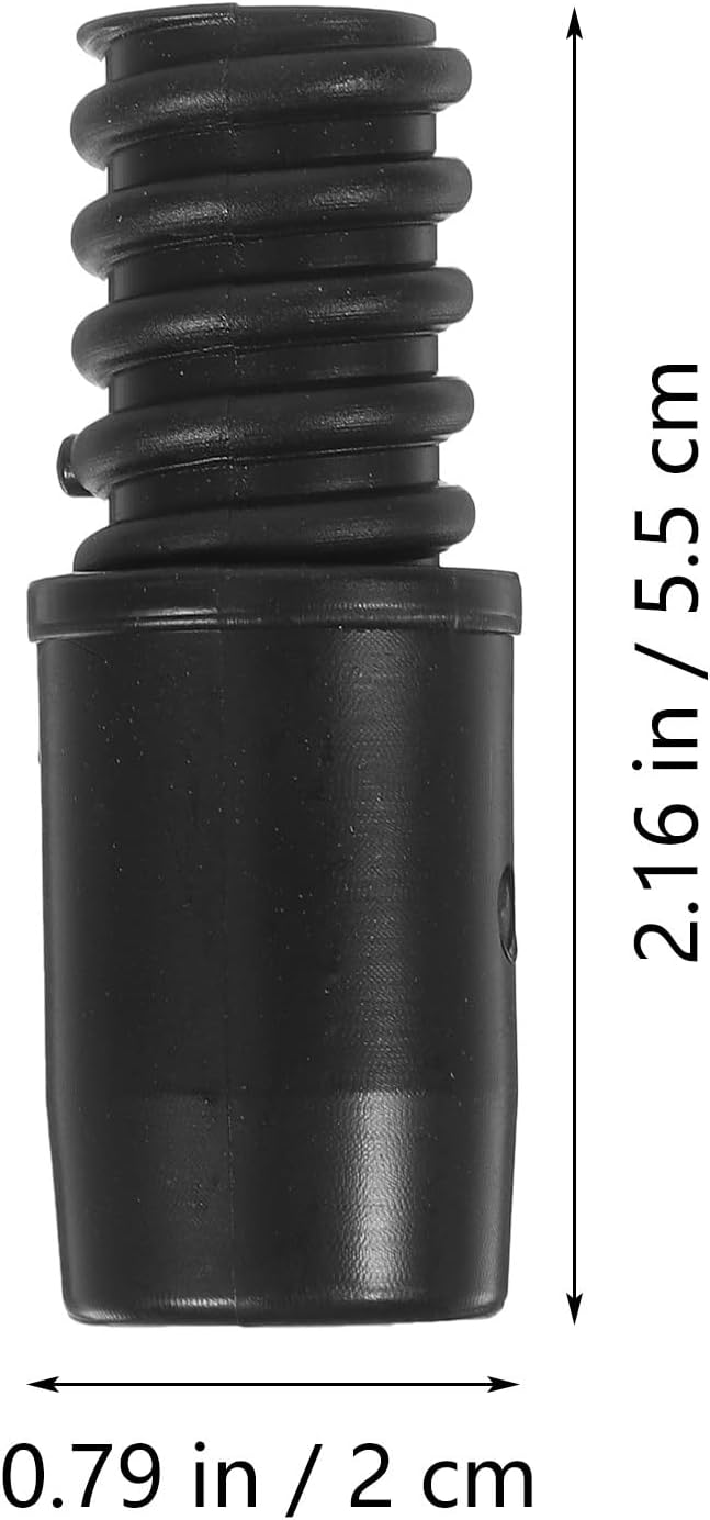 Uonlytech Threaded Broom Handle End Adapter - 2.16" x 0.78" Replacement Tips for Brooms & Mops | 2-Pack