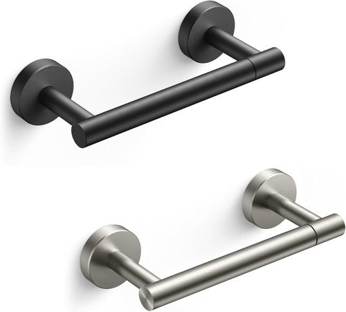 FORIOUS Toilet Paper Holder - Stainless Steel Rustproof Double Post Pivoting Design for Bathroom