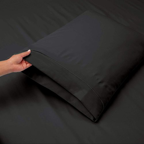 RV King Giza Cotton Bed Sheet Set - Camper Sheets for Travel Trailers - 4 Pieces, 10"-15" Deep - RV King: 72"X80" (Grey Dark)
