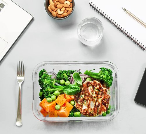 MCIRCO Glass Food Storage Containers - 30-Piece Airtight Meal Prep Set with Snap Locking Lids | Microwave, Oven, Freezer Safe