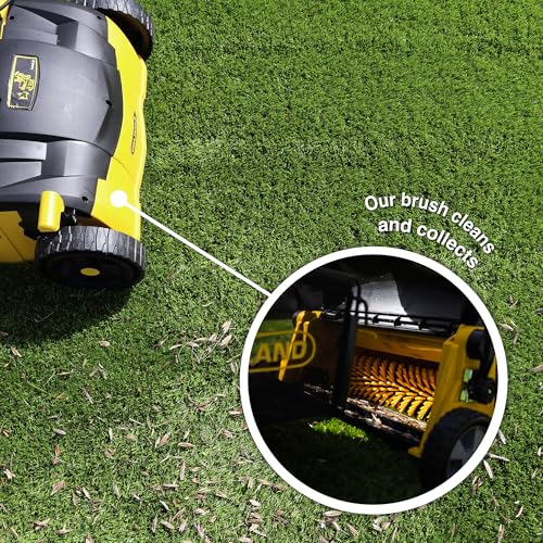 Electric Artificial Grass Sweeper - 1400W Turf Groomer & Debris Collector