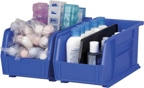 Akro-Mils Plastic Length Dividers - Custom Storage Inserts for Bins | 6-Pack, Black