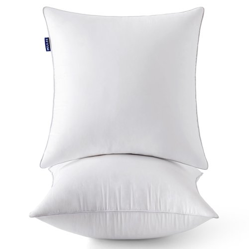 MIULEE 20 x 20 Pillow Inserts (Set of 2) -Throw Pillows for Couch Sofa with 100% Cotton Covers