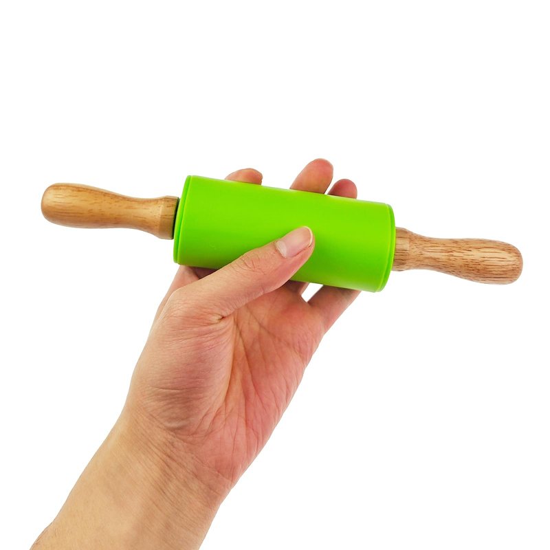 Miokun 12 Pack Small Rolling Pin for Kids, 9 Inch Kids Rolling Pin for Home Kitchen (6 colors)