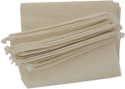 KUPOO 30PS Cotton Bags Cotton Muslin Bags Drawstring Muslin Bag for Wedding Party Favor and DIY Craft (6x8 Inch)