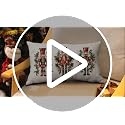 Merry Christmas Throw Pillow Cover 12x20 Inch Nutcracker Winter Holiday Decor A2