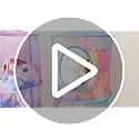 4-Tier Hanging Stuffed Animal Storage Organizer, Mesh Toy Net for Kids Room