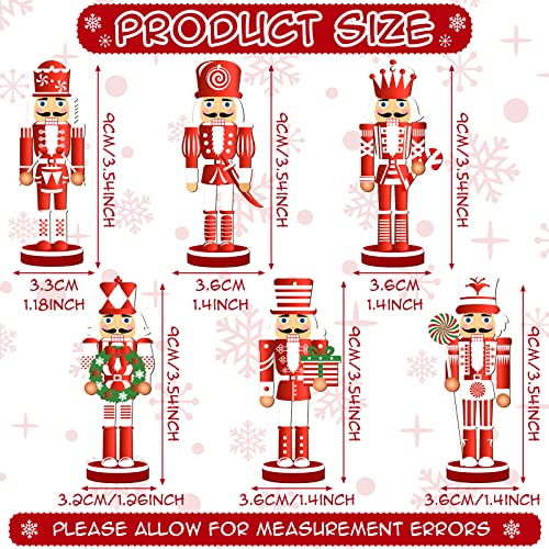 36 Pcs Wooden Christmas Nutcracker Ornaments - Hanging Tree Decor Set
