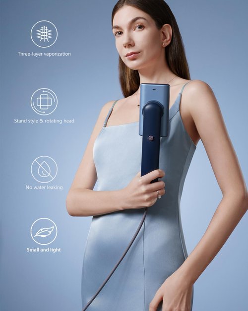 G9 Steam 2-in-1 Professional Handheld Travel Steamer - Lightweight, 1200W, 8 Minutes Continuous Steam
