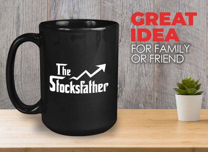 Stock Trader Coffee Mug - The Stocksfather - Investment Stock Market Traders Brokers Financial Adviser 15oz Black