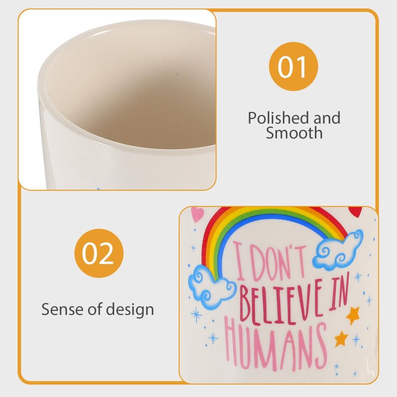 Hemoton 3D Handpainted Coffee Mug 12Oz Heat Resistant Porcelain Tea Cup Animal Design Kids Birthday Holiday Gift