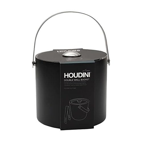 Houdini Double Wall Matte Black Stainless Steel Ice Bucket