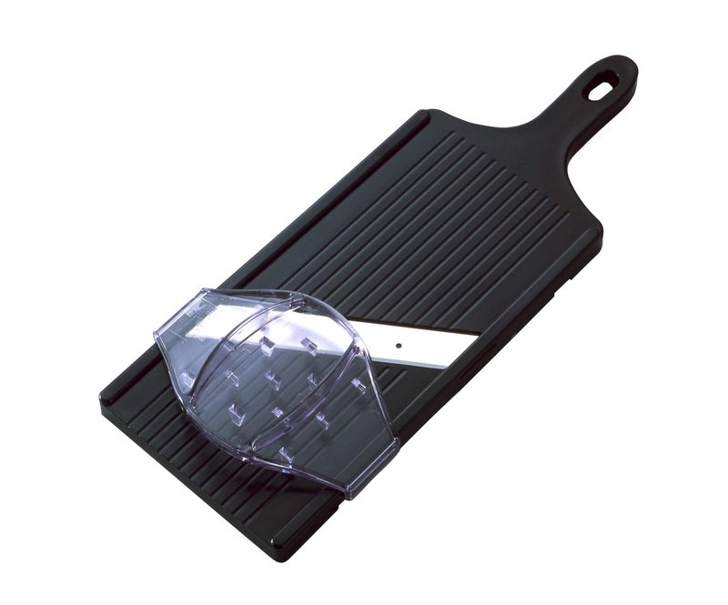 Suncraft AL-58 Cabbage Slicer, Julienne Thin 0.04 inch (1 mm), Fluffy Shop Finish, Wide 5.5 inches (14 cm), 15.2 x 5.5 x 0.7 inches (38.2 x 14.0 x 1.8 cm), Black, Includes Safety Holder, Made in Japan
