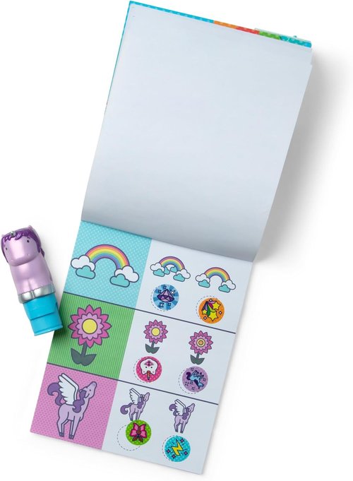 Melissa & Doug Sticker Wow!™ Activity Pad - 24 Pages with 300 Stickers - Arts & Crafts Fidget Toy for Kids 3+ - Purple Unicorn