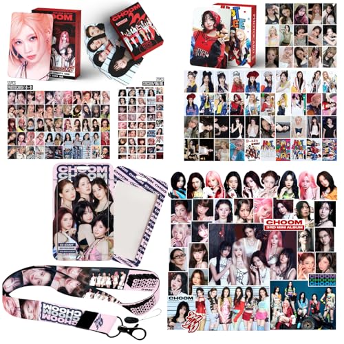 182-Piece Fan Photo Card and Sticker Gift Set with Lanyard and Card Holder