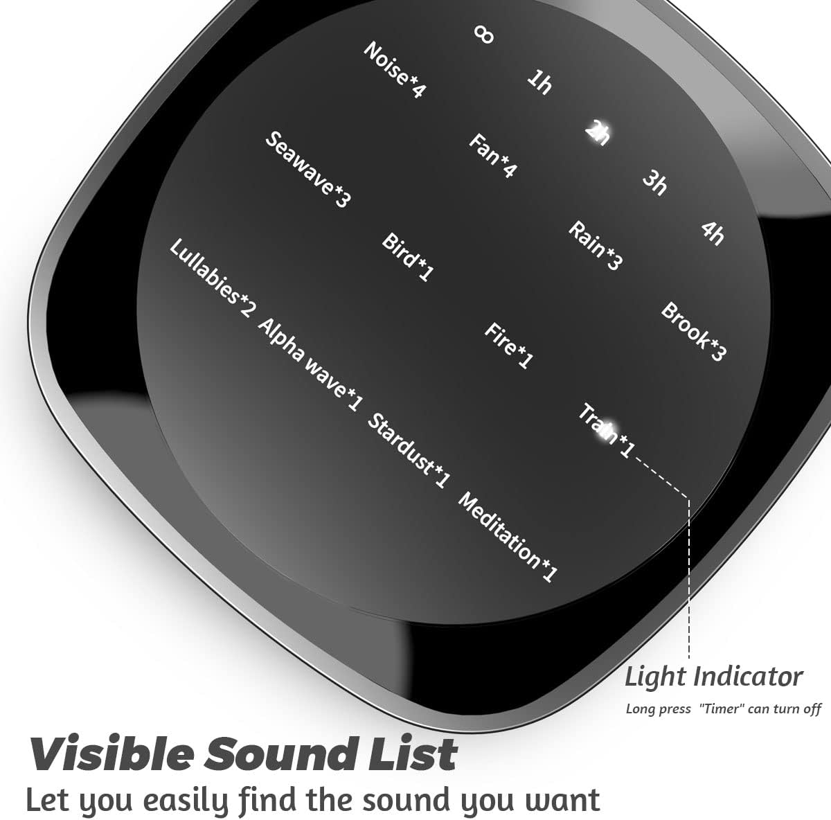 Sleepbox White Noise Sound Machine - 25 Soothing Sounds, 36 Volume Levels, Portable Design for Home & Travel
