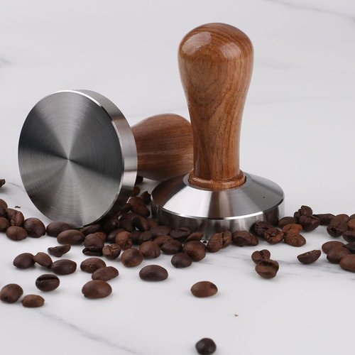 omgogo Stainless Steel Coffee Tamper 53mm Barista Espresso Base Coffee Bean Press