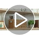 Wicker Storage Baskets for Shelves 2-Pack Woven Pantry Organizers
