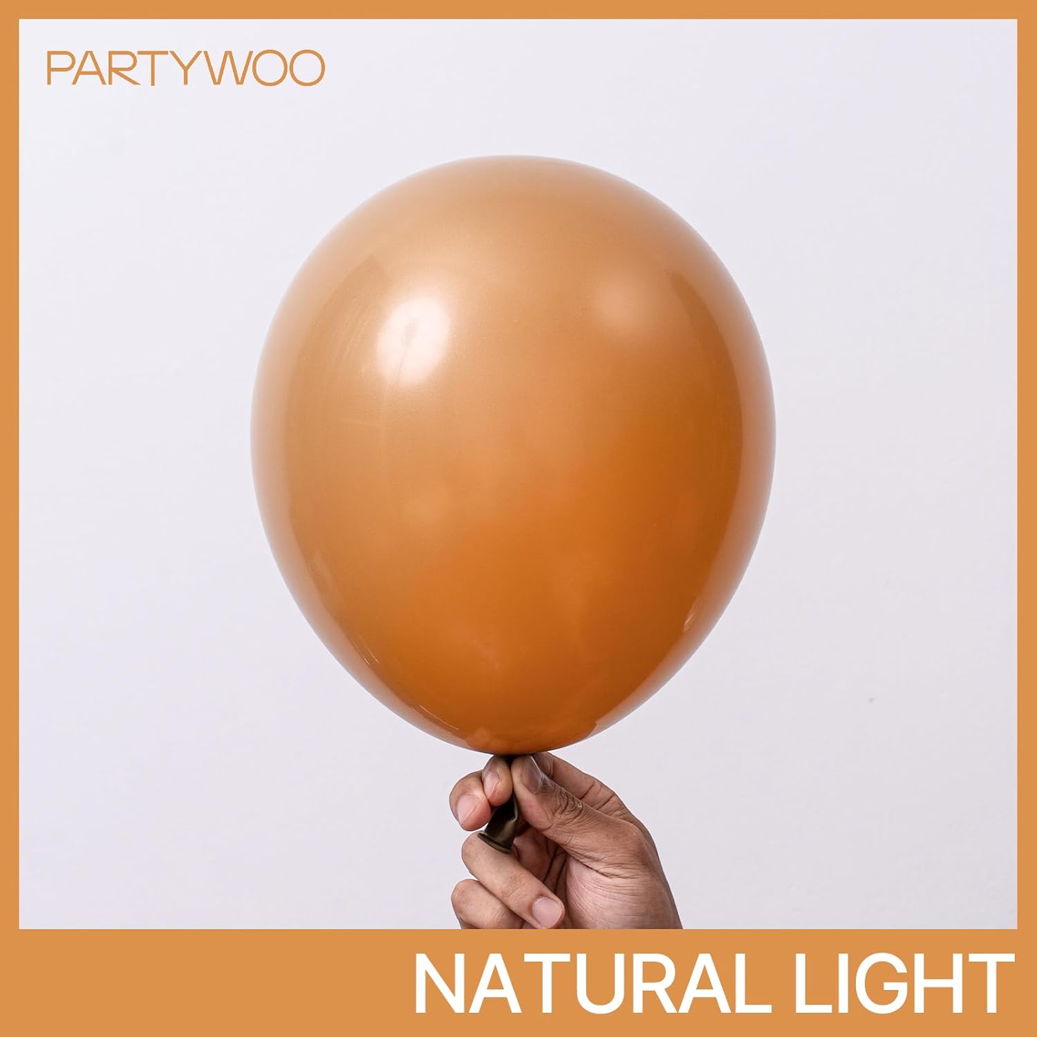 PartyWoo Tan Balloons - 120 Pcs Boho Neutral Latex Balloon Arch Kit | 18", 12", 10", 5" for Birthday & Baby Shower Decor