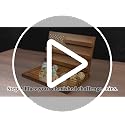 Solid Wood Challenge Coin Display Stand - Large Tabletop Coin Holder