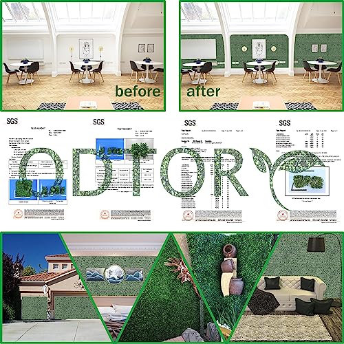 Artificial Boxwood Grass Wall Panels - 12 Pack 10x10 Faux Greenery Backdrop