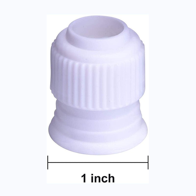 Shappy 30 Pieces Coupler Piping Bag Plastic Standard Couplers Cake Decorating Pipe Tip for Frosting Icing Nozzles (1.2 x 1 Inch)