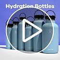 Insulated Stainless Steel Water Bottle Wide Mouth 32 Oz Black