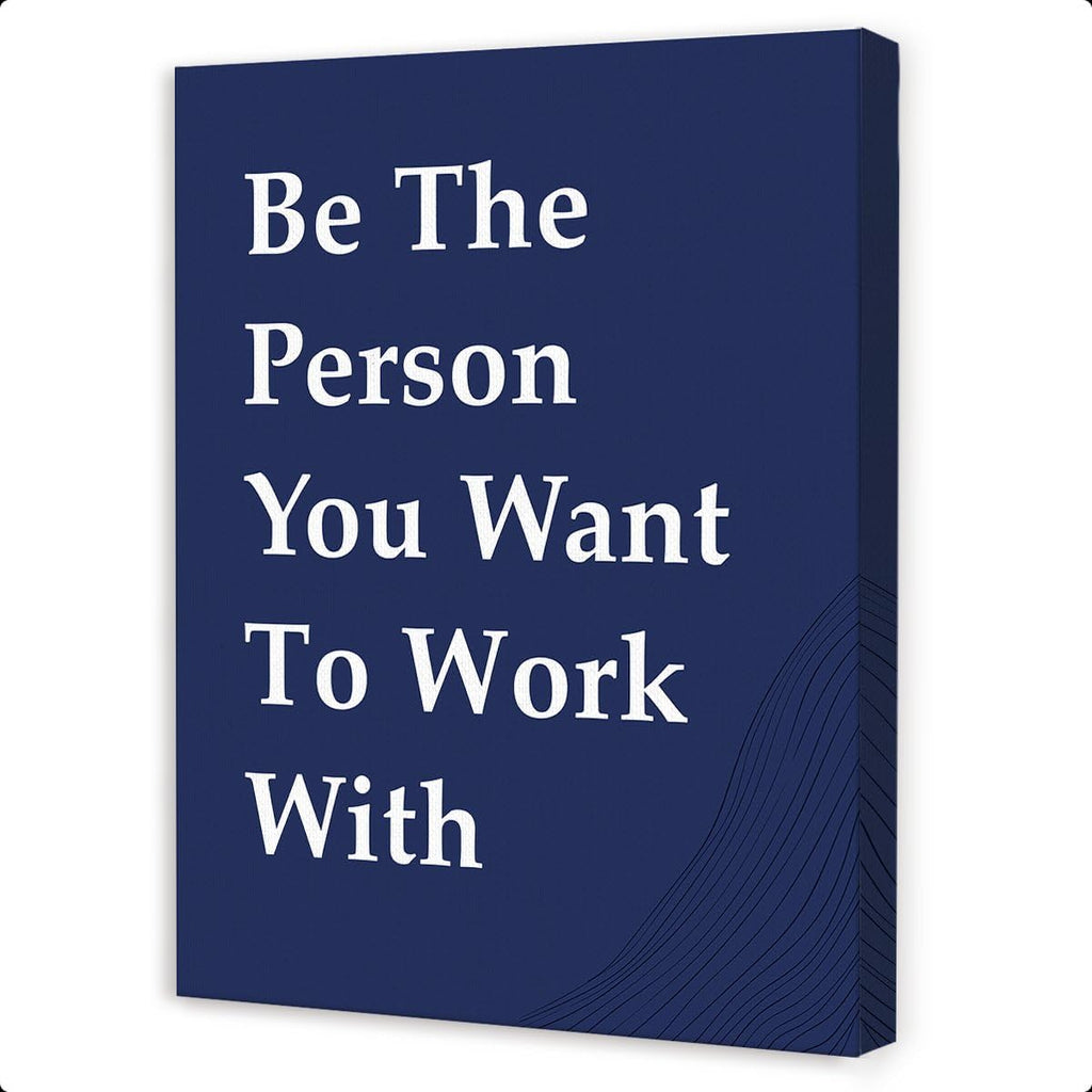 OTINGQD Motivational Wall Art - Inspirational Teamwork Canvas Decor for Office & Home Cubicle