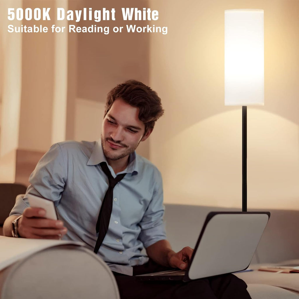 Ambimall Modern Floor Lamp - 64" Adjustable Brightness & Color Temperature with Remote Control | Ideal for Living Room, Bedroom, Office